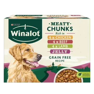 WINALOT Chicken Beef Lamb in Jelly Wet Dog Food Purina